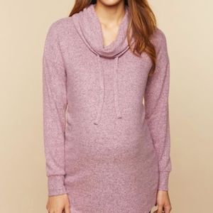 Hacci Cowl Neck Maternity Sweatshirt